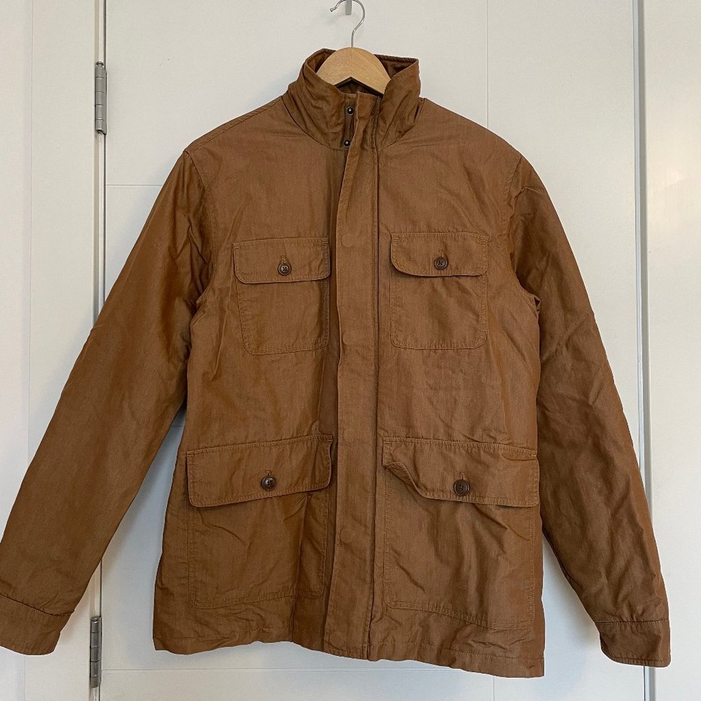 Canvas Field Coat - Grayers  - Saddle - Mens Size Medium